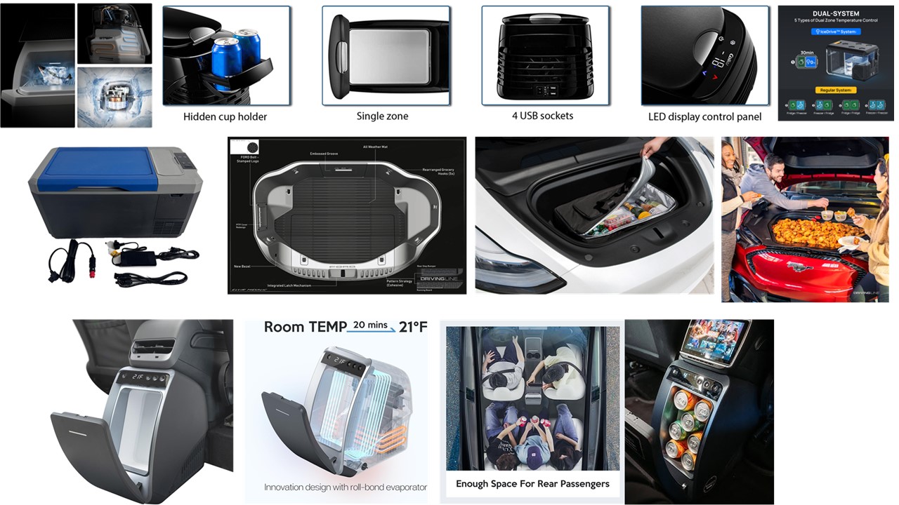 In-vehicle Refrigeration Units to Carry Drinks / Food Items